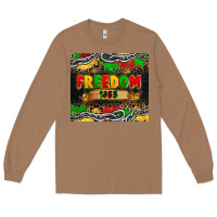 Toasted Coconut juneteenth freedom 1865 Long Sleeve Tee - Zillion Design Studio
