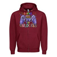 Burgundy level days unclocked Zipper Hoodie - RacoonDesign