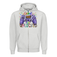 Dove Grey level days unclocked Zipper Hoodie - RacoonDesign