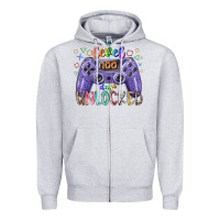 Heather Grey level days unclocked Zipper Hoodie - RacoonDesign