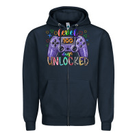 Navy level days unclocked Zipper Hoodie - RacoonDesign