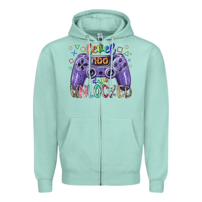 Level Days Unclocked Zipper Hoodie by RacoonDesign | Teevron