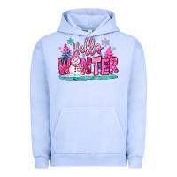 Pigment Grape Ice hello winter pink snowman Urban Hoodie - MaliasSmallBusiness