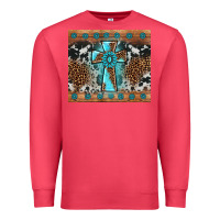 Cardinal gemstone leopard cross Premium Sweatshirt - AdoDesignShop
