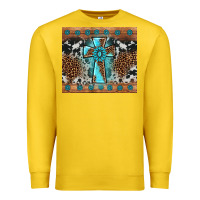 Lemon gemstone leopard cross Premium Sweatshirt - AdoDesignShop