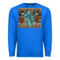 True Royal gemstone leopard cross Premium Sweatshirt - AdoDesignShop