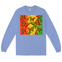Colony Blue juneteenth butterfly Long Sleeve Tee - Zillion Design Studio