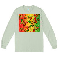 Matcha juneteenth butterfly Long Sleeve Tee - Zillion Design Studio