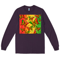 Plum juneteenth butterfly Long Sleeve Tee - Zillion Design Studio