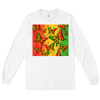 White juneteenth butterfly Long Sleeve Tee - Zillion Design Studio