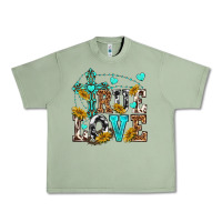 Oil Green true love Urban Heavy Tee - texasbilliewilder