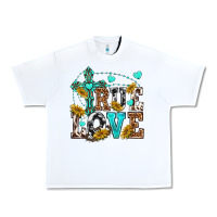 White true love Urban Heavy Tee - texasbilliewilder