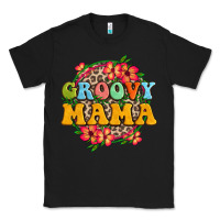 Black groovy mama Classic Tee - Zillion Design Studio