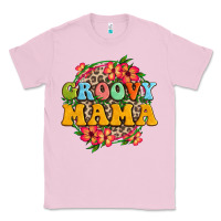 Bubblegum Pink groovy mama Classic Tee - Zillion Design Studio