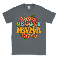 Charcoal Heather groovy mama Classic Tee - Zillion Design Studio