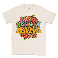 Natural groovy mama Classic Tee - Zillion Design Studio