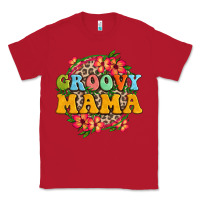Red groovy mama Classic Tee - Zillion Design Studio