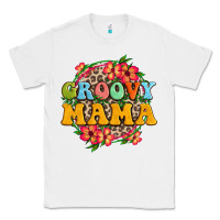 White groovy mama Classic Tee - Zillion Design Studio