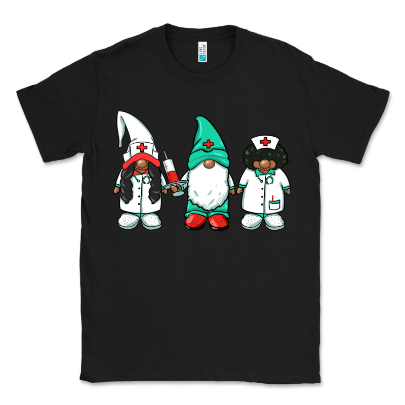 African American Nurse Gnomies Medical Gnomies Classic Tee by BarkalooDesign | Teevron