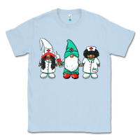 Dusty Blue african american nurse gnomies medical gnomies Classic Tee - BarkalooDesign