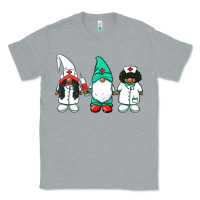 Heather Grey african american nurse gnomies medical gnomies Classic Tee - BarkalooDesign