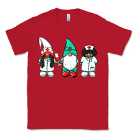 Red african american nurse gnomies medical gnomies Classic Tee - BarkalooDesign