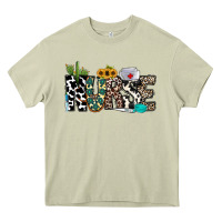Mossy nurse leopard and cowhide Heavy Core Tee - CowhideDigitalArt