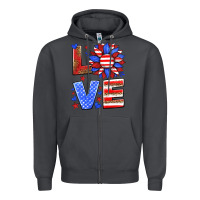 Smoke love america sunflower Zipper Hoodie - HRA Design Shop