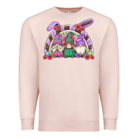 Pale Pink easter gnomes rainbow Premium Sweatshirt - Artiststas