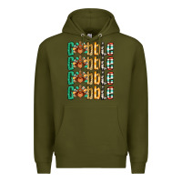 Army Green Gobble till you wobble Thanksgiving turkey Premium Hoodie - NancyCooperArtShop