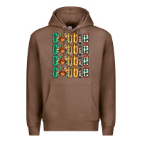 Chestnut Gobble till you wobble Thanksgiving turkey Premium Hoodie - NancyCooperArtShop