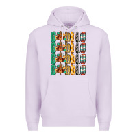 Lilac Gobble till you wobble Thanksgiving turkey Premium Hoodie - NancyCooperArtShop