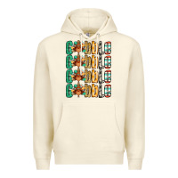 Sandshell Gobble till you wobble Thanksgiving turkey Premium Hoodie - NancyCooperArtShop