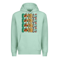 Seafoam Gobble till you wobble Thanksgiving turkey Premium Hoodie - NancyCooperArtShop