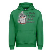 Emerald im shorty mouthy deal with it gnome Urban Hoodie - MaliasSmallBusiness