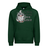 Forest Green im shorty mouthy deal with it gnome Urban Hoodie - MaliasSmallBusiness
