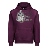 Mauve Wine im shorty mouthy deal with it gnome Urban Hoodie - MaliasSmallBusiness