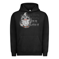 Pigment Black im shorty mouthy deal with it gnome Urban Hoodie - MaliasSmallBusiness