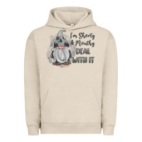Pigment French Oak im shorty mouthy deal with it gnome Urban Hoodie - MaliasSmallBusiness