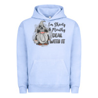 Pigment Grape Ice im shorty mouthy deal with it gnome Urban Hoodie - MaliasSmallBusiness