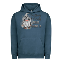 Pigment Midnight Navy im shorty mouthy deal with it gnome Urban Hoodie - MaliasSmallBusiness