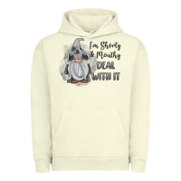 Pigment Pistachio im shorty mouthy deal with it gnome Urban Hoodie - MaliasSmallBusiness