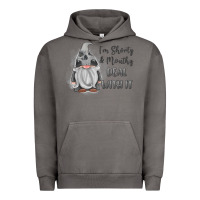 Pigment Tornado im shorty mouthy deal with it gnome Urban Hoodie - MaliasSmallBusiness