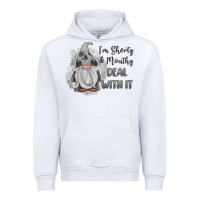 White im shorty mouthy deal with it gnome Urban Hoodie - MaliasSmallBusiness