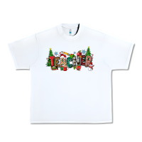 White Christmas teacher Urban Heavy Tee - Zillion Design Studio