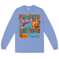 Colony Blue pumpkin spice and everthing nice Long Sleeve Tee - Zillion Design Studio