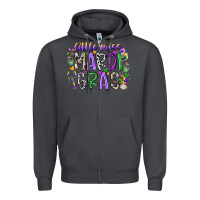 Smoke little miss mardi gras Zipper Hoodie - RacoonDesign