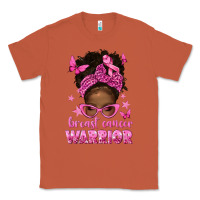 Copper afro messy bun breast cancer warrior Classic Tee - texasbilliewilder