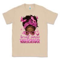 Mushroom afro messy bun breast cancer warrior Classic Tee - texasbilliewilder