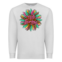 Dove Grey hello spring sunflower Premium Sweatshirt - Artiststas